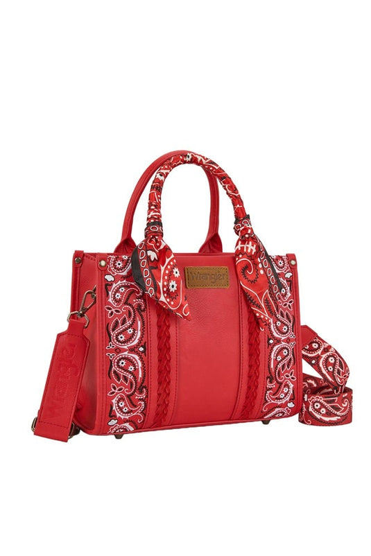 Wrangler Paisley Crossbody Bag - Red