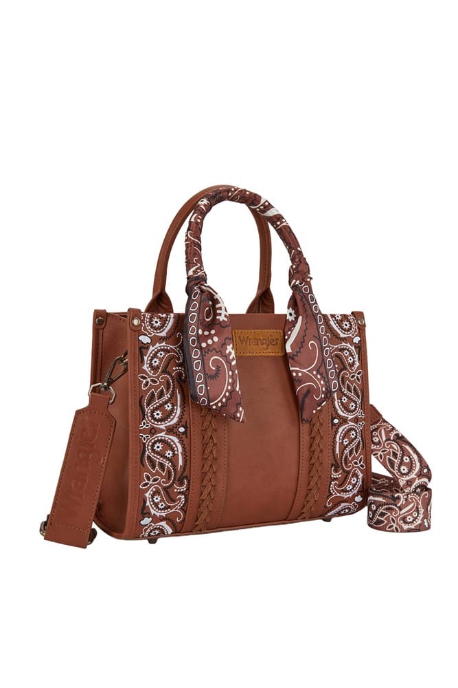 Load image into Gallery viewer, Wrangler Paisley Crossbody Bag - Tan
