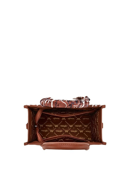 Wrangler Paisley Crossbody Bag - Tan