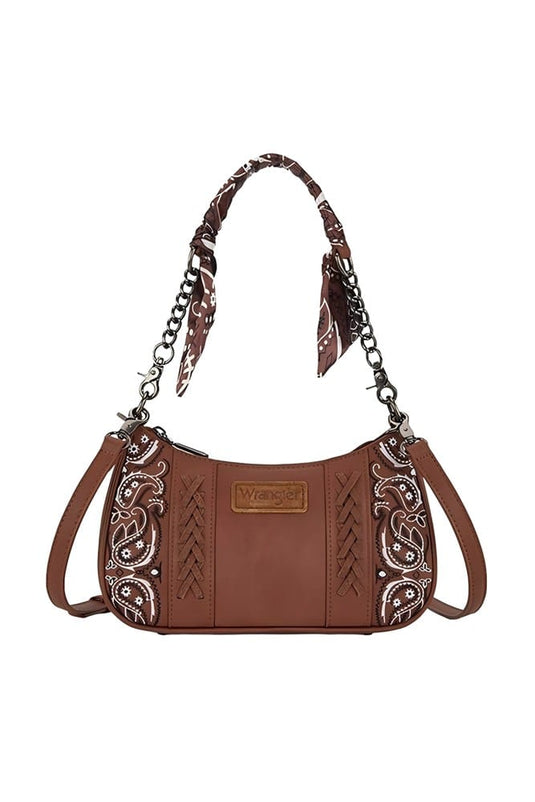 Wrangler Paisley Shoulder Bag - Tan