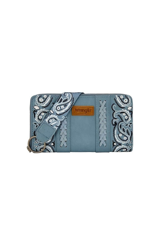 Wrangler Paisley Wallet - Blue