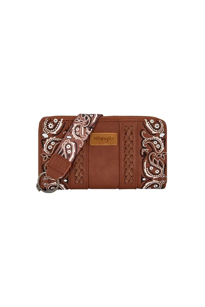 Load image into Gallery viewer, Wrangler Paisley Wallet - Tan
