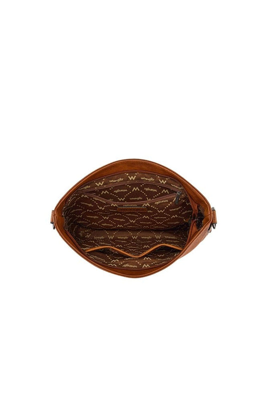 Wrangler Animal Print Slouch Bag - Tan