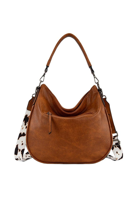Wrangler Animal Print Slouch Bag - Tan