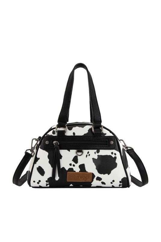 Wrangler Cow Print Handbag - Black