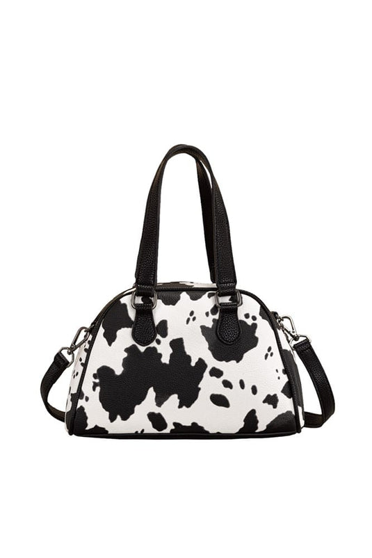 Wrangler Cow Print Handbag - Black