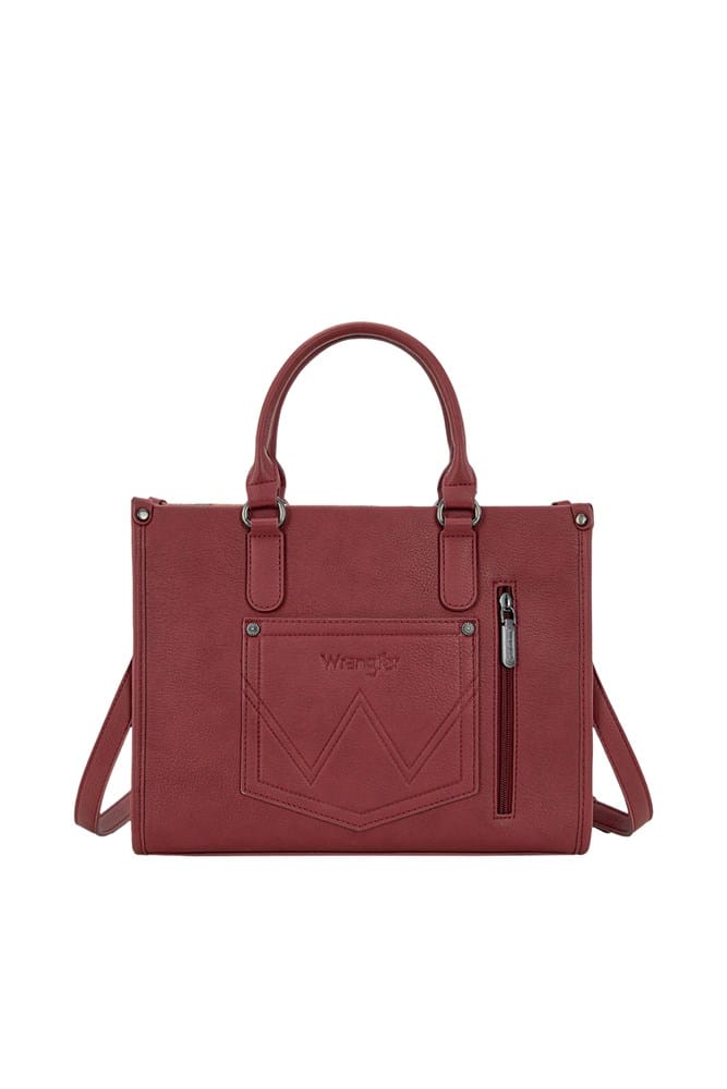 Load image into Gallery viewer, Wrangler Cilia Crossbody Tote Bag - Burgundy
