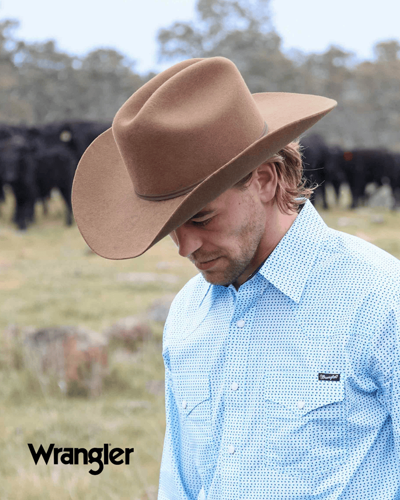 Load image into Gallery viewer, Wrangler Men’s Lee Print Western Long Sleeve Shirt
