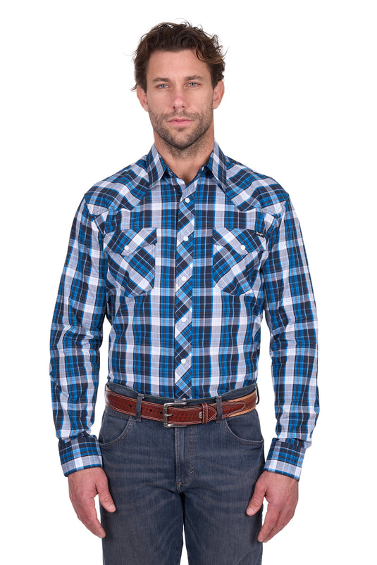Wrangler Men’s Tony Check Western Long Sleeve Shirt