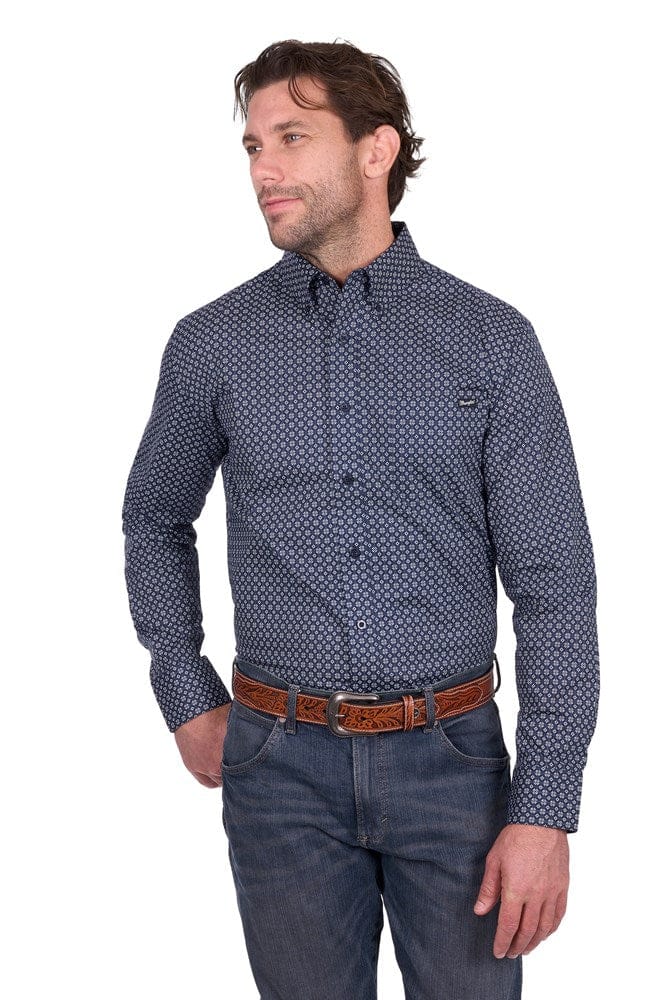 Load image into Gallery viewer, Wrangler Men’s Jacob Print Button Down Long Sleeve Shirt
