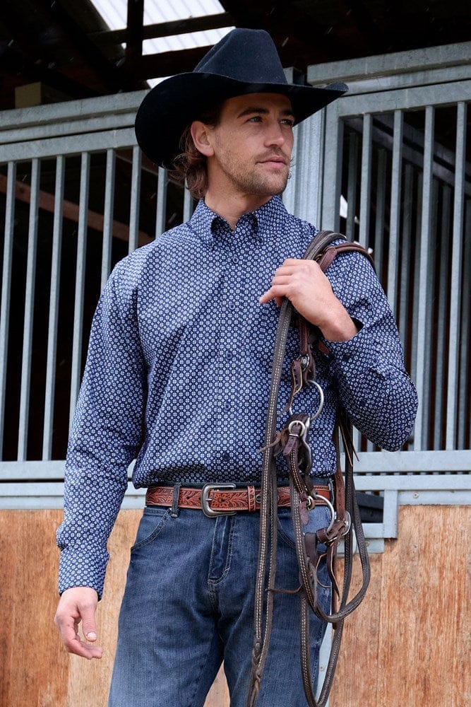 Load image into Gallery viewer, Wrangler Men’s Jacob Print Button Down Long Sleeve Shirt
