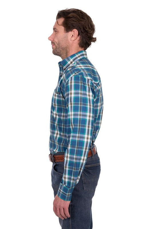 Wrangler Men’s Erik Check Button Down Long Sleeve Shirt