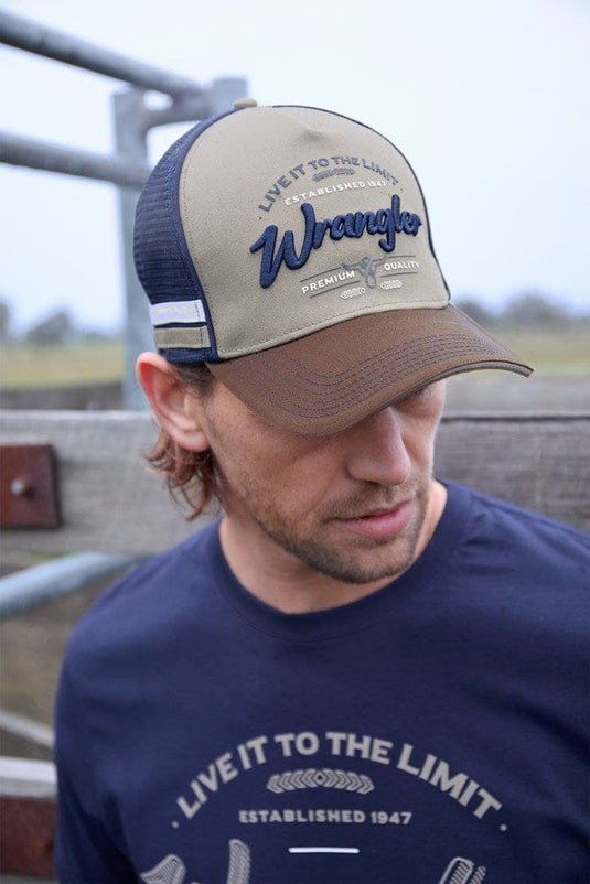 Wrangler Joel High Profile Trucker Cap