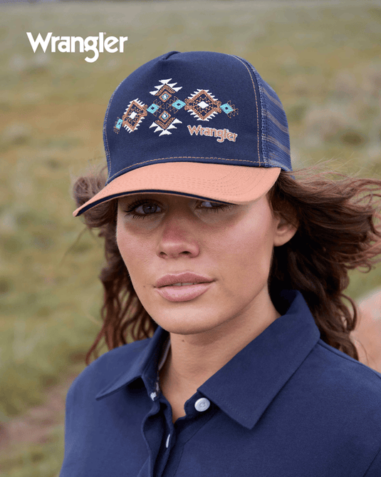 Wrangler Francis High Profile Ponytail Trucker Cap