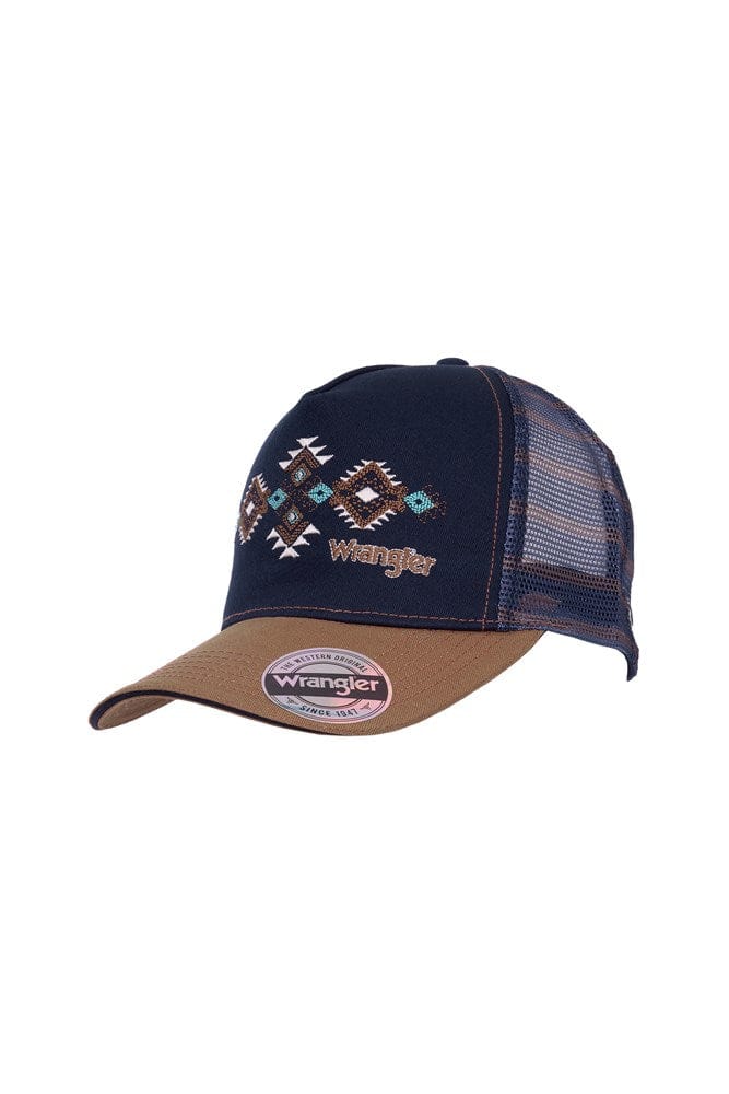 Load image into Gallery viewer, Wrangler Francis High Profile Ponytail Trucker Cap
