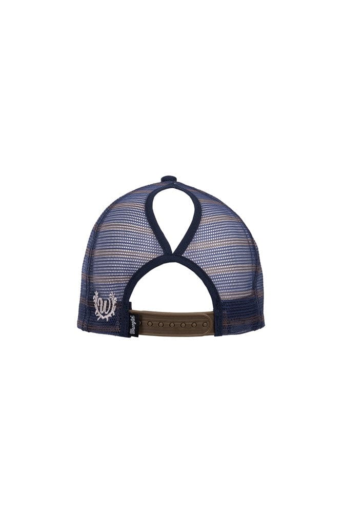 Load image into Gallery viewer, Wrangler Francis High Profile Ponytail Trucker Cap
