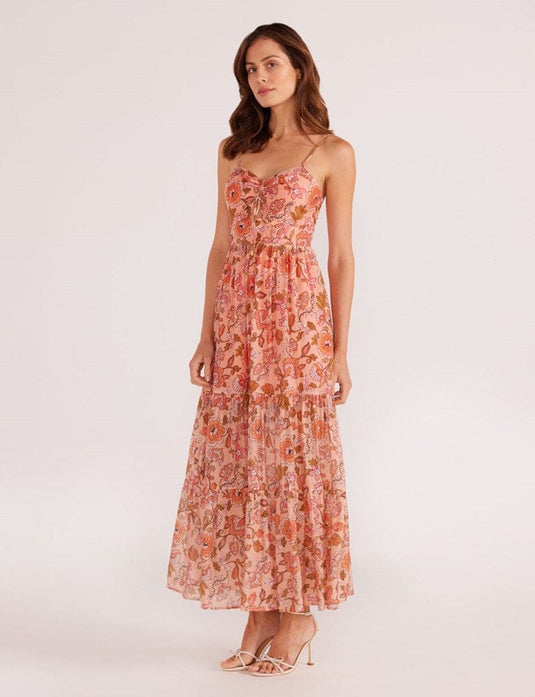 Minkpink Womens Amelia Tiered Midi Dress