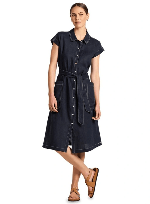 Yarra Trail Womens Atlas Dress - Navy