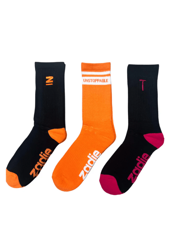 Load image into Gallery viewer, Zadie Womens 3 Pack Bamboo Socks - Unstoppable
