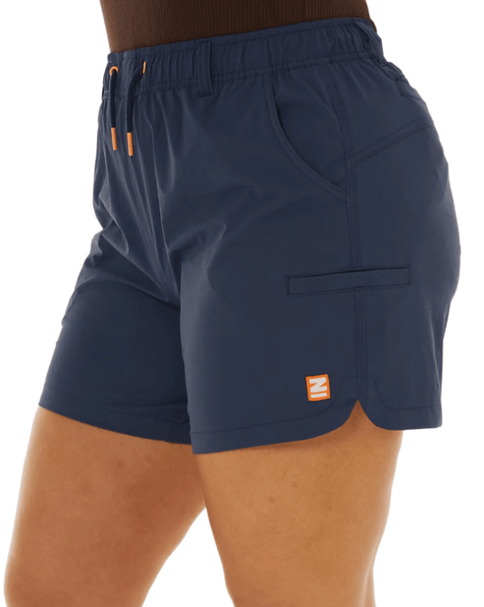 Zadie Womens Z-Lite Comfort with 4 Way Stretch Short - Navy