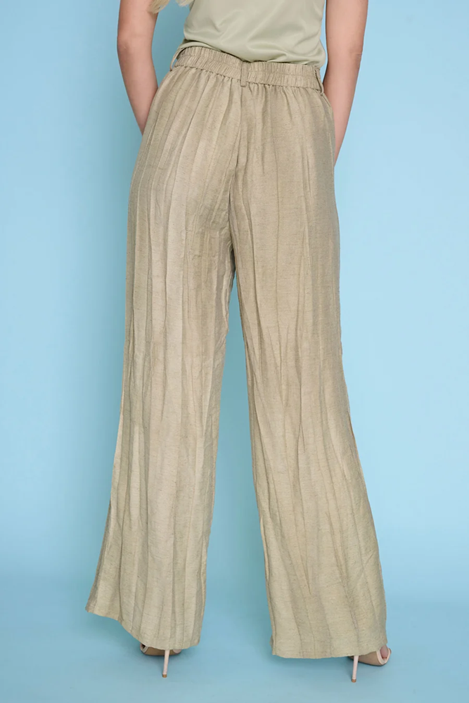 Load image into Gallery viewer, Picadilly Womens Crinkled Wide-Leg Regular Length Pants
