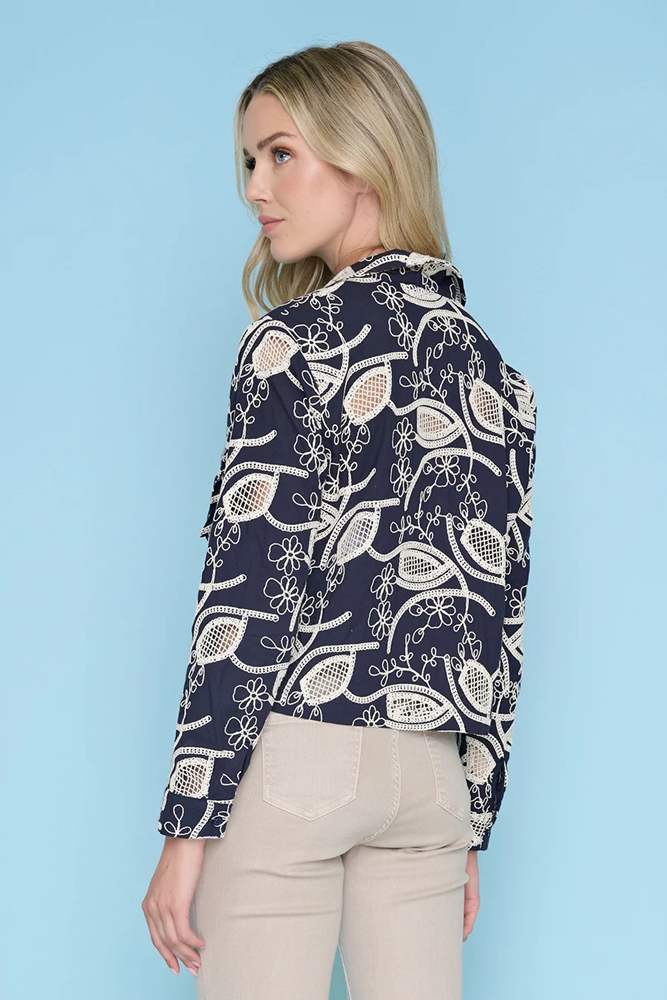 Load image into Gallery viewer, Picadilly Womens Zip-Front Cropped Jacket
