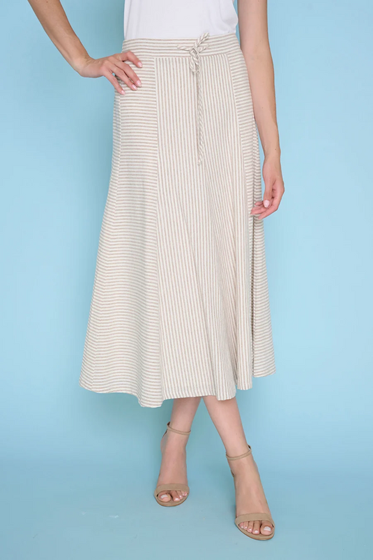 Picadilly Womens A-Line Paneled Long Skirt