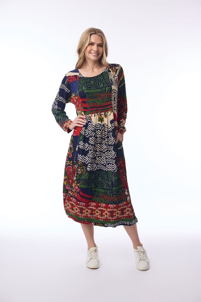 Load image into Gallery viewer, Orientique Womens Zapotec Bubble Dress
