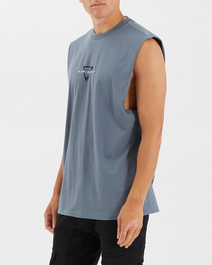 Load image into Gallery viewer, Nena &amp; Pasadena (NXP) Mens Alarm Relaxed Muscle Tee
