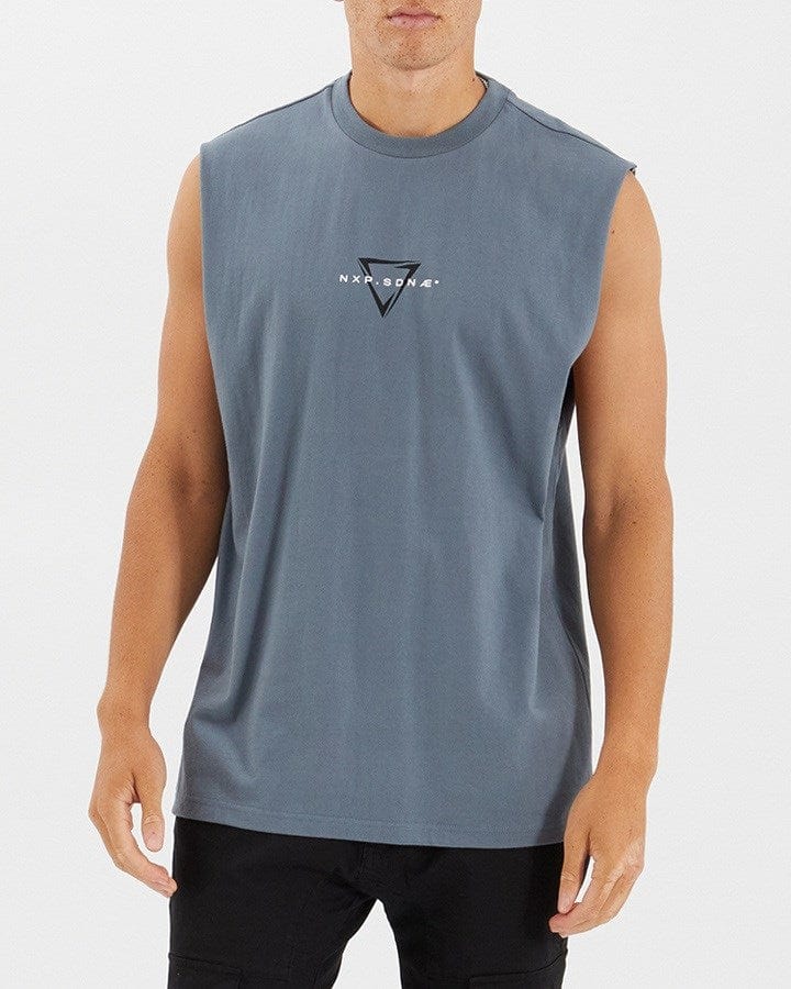 Load image into Gallery viewer, Nena &amp; Pasadena (NXP) Mens Alarm Relaxed Muscle Tee
