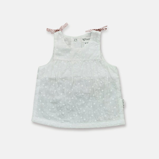 Load image into Gallery viewer, Love Henry Baby Girls Amelia Top - White
