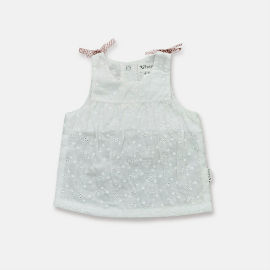 Love Henry Baby Girls Amelia Top - White