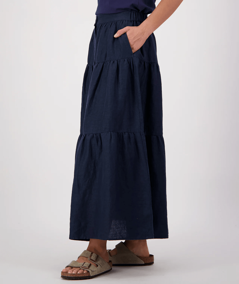 Load image into Gallery viewer, Swanndri Womens Audrey Linen Skirt
