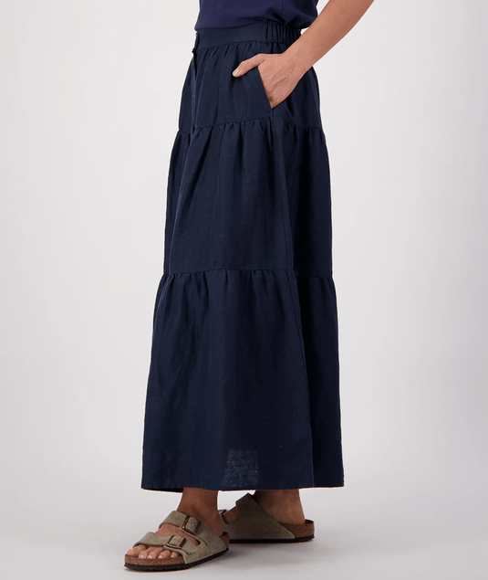 Swanndri Womens Audrey Linen Skirt