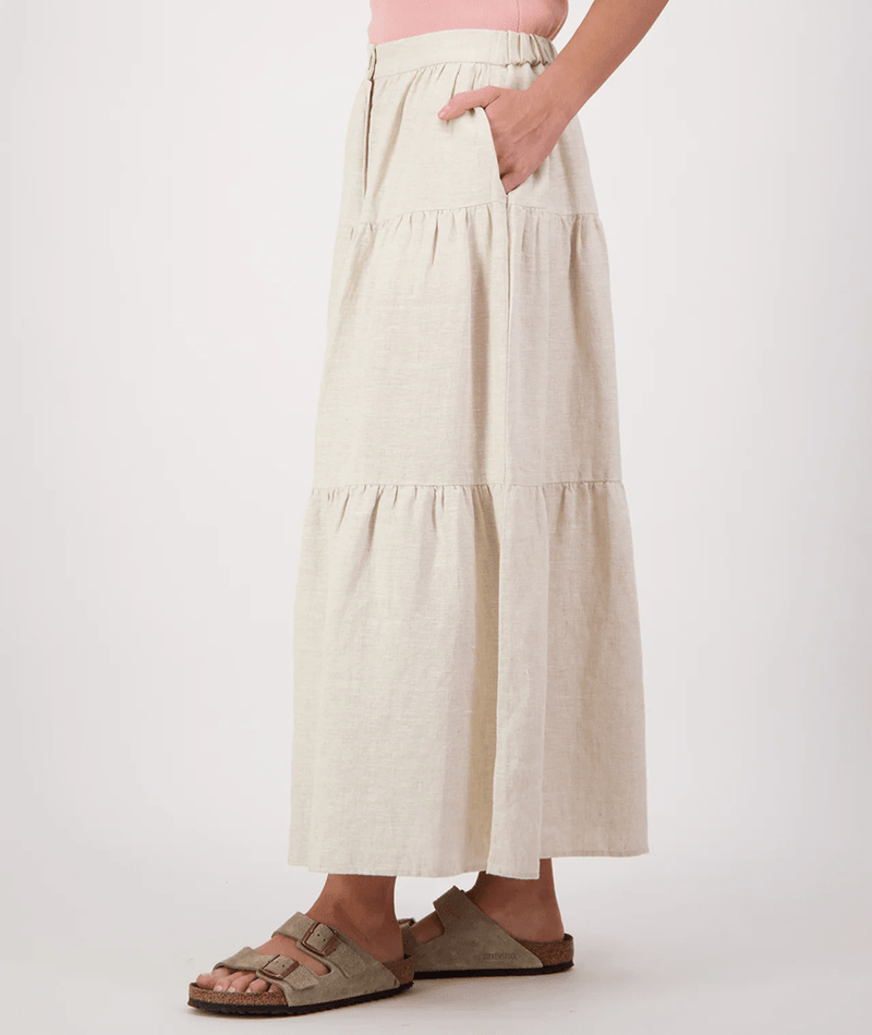 Load image into Gallery viewer, Swanndri Womens Audrey Linen Skirt
