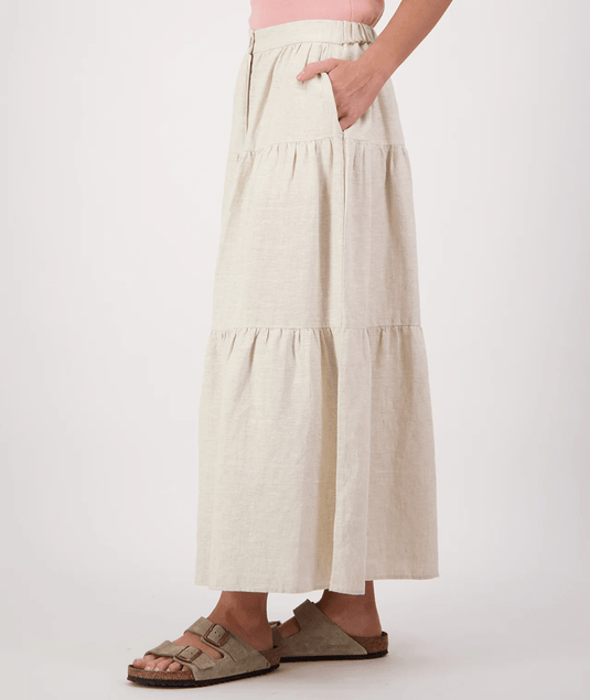 Swanndri Womens Audrey Linen Skirt