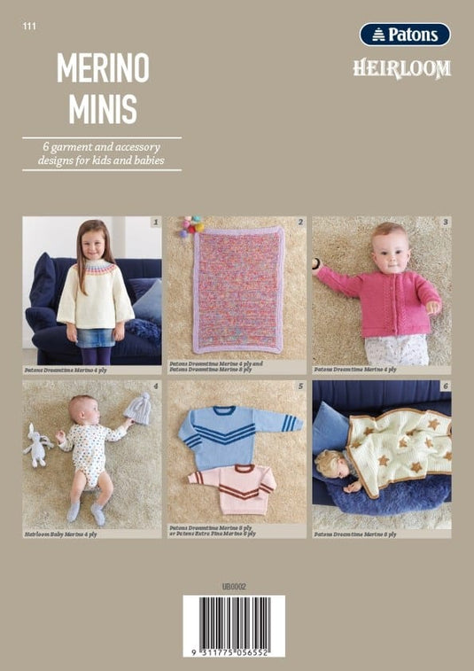Patons Pattern Book - Merino Minis