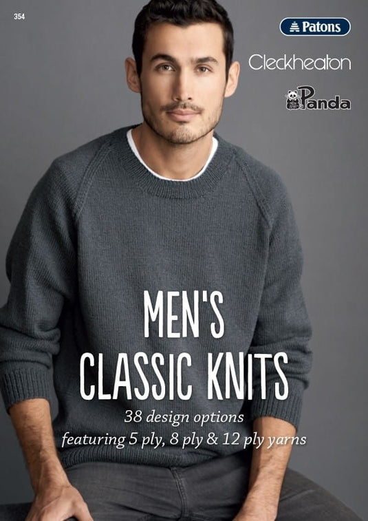 Patons Knitting Pattern Book - Men's Classic Knits