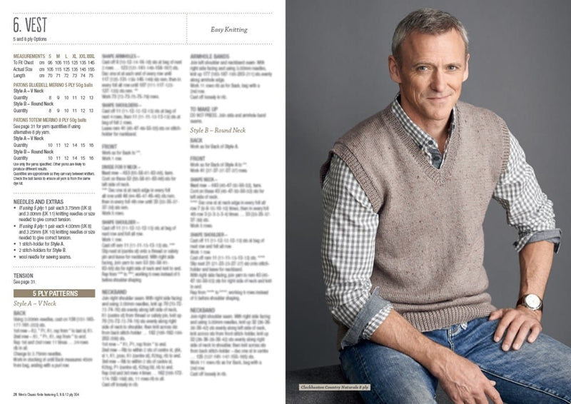 Load image into Gallery viewer, Patons Knitting Pattern Book - Men's Classic Knits
