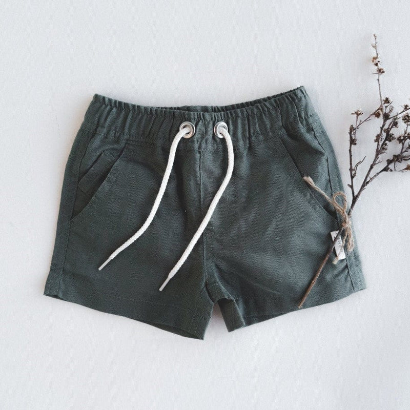 Load image into Gallery viewer, Love Henry Baby Boys Sonny Short - Green Linen
