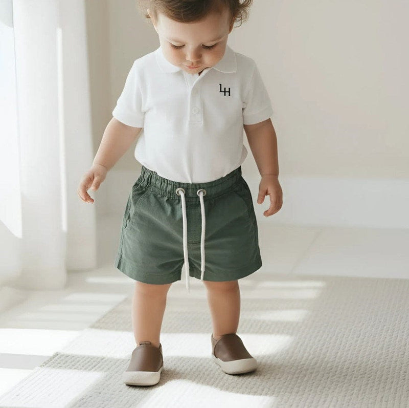 Load image into Gallery viewer, Love Henry Baby Boys Sonny Short - Green Linen
