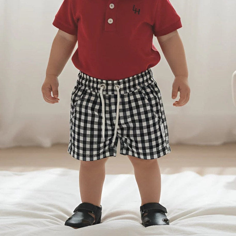 Load image into Gallery viewer, Love Henry Baby Boys Sonny Short - Navy Check
