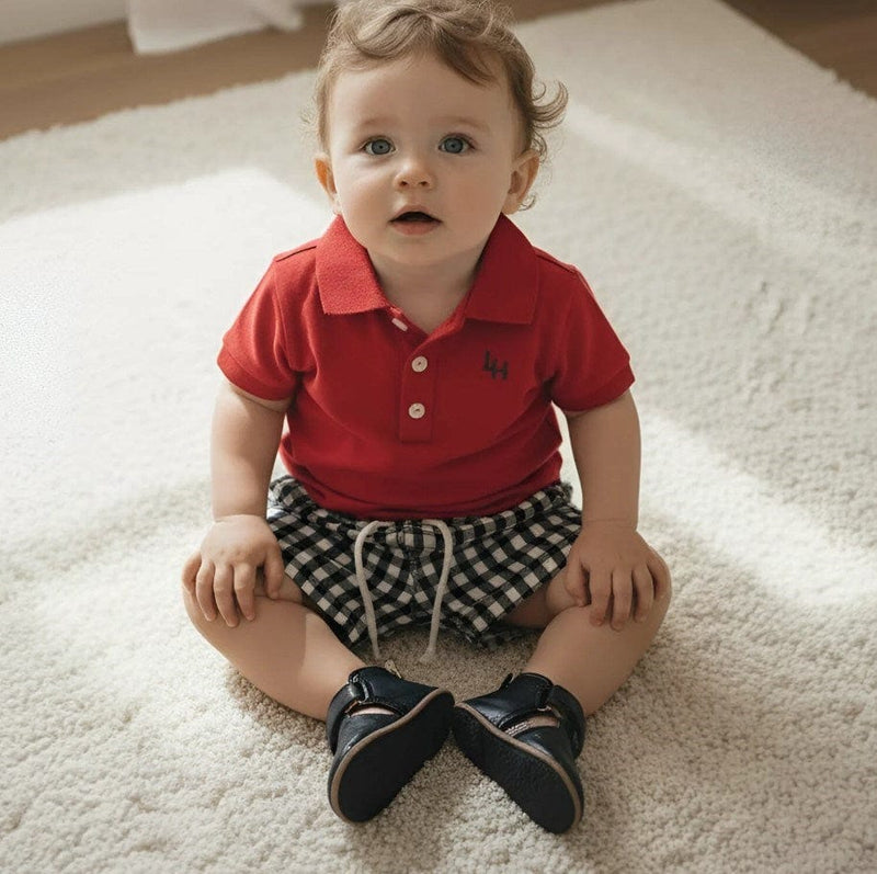 Load image into Gallery viewer, Love Henry Baby Boys Sonny Short - Navy Check
