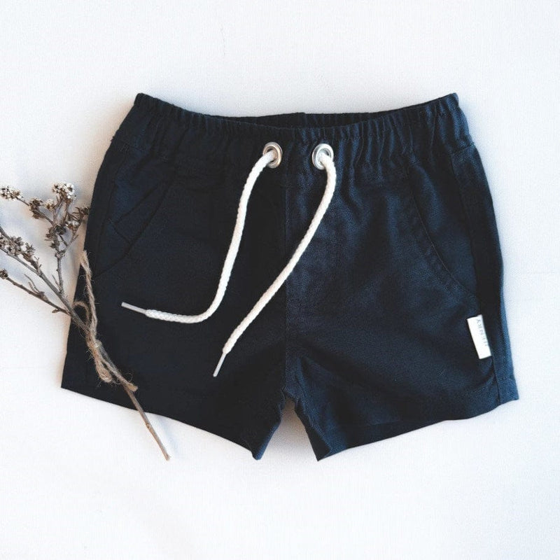 Load image into Gallery viewer, Love Henry Baby Boys Sonny Short - Navy Linen
