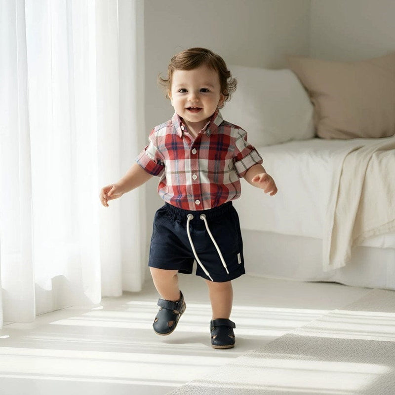 Load image into Gallery viewer, Love Henry Baby Boys Sonny Short - Navy Linen
