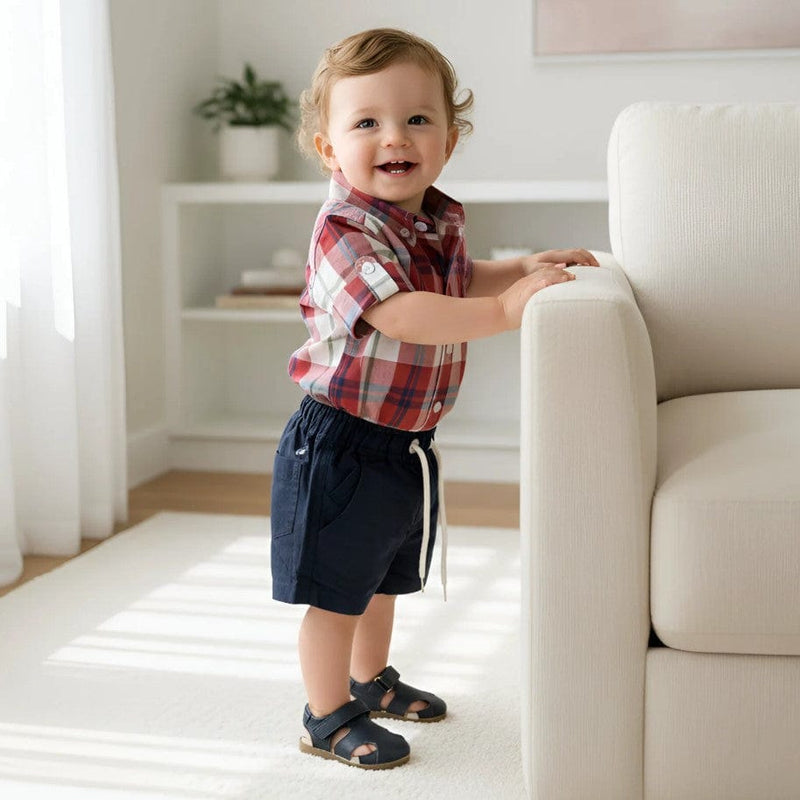 Load image into Gallery viewer, Love Henry Baby Boys Sonny Short - Navy Linen
