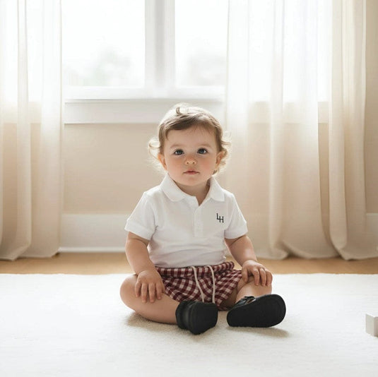 Love Henry Baby Boys Sonny Short - Red Check