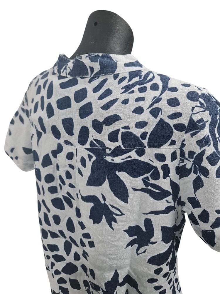 Load image into Gallery viewer, E.Talia Womens Pisa Print Outer Linen Inner Cotton Dress
