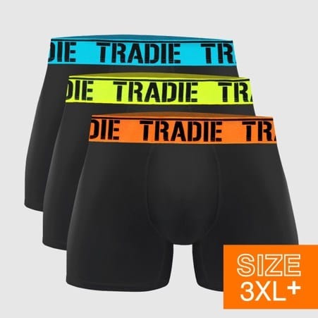 Tradies Mens 3 Pack Big Fella Trunks