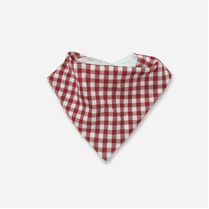 Love Henry Boys Dribble Bib - Red Check